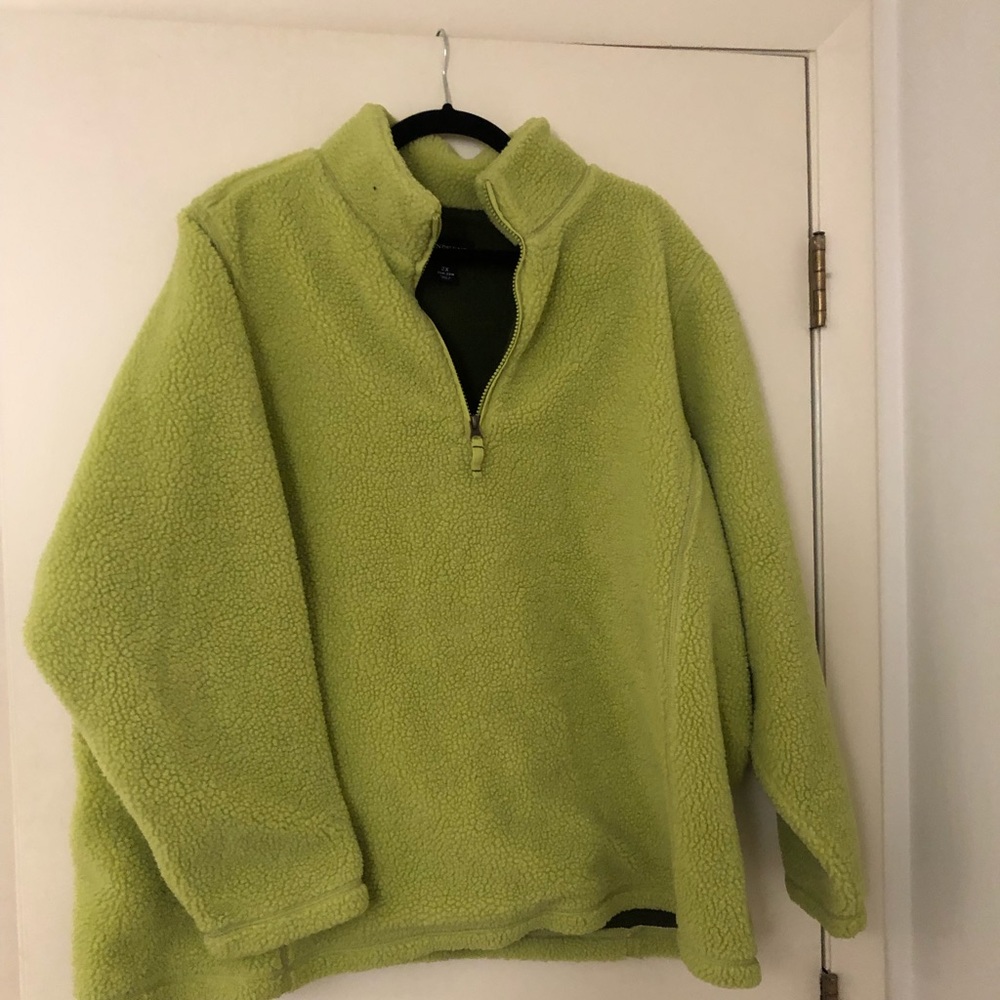 Lands’ End quarter-zip fleece pullover